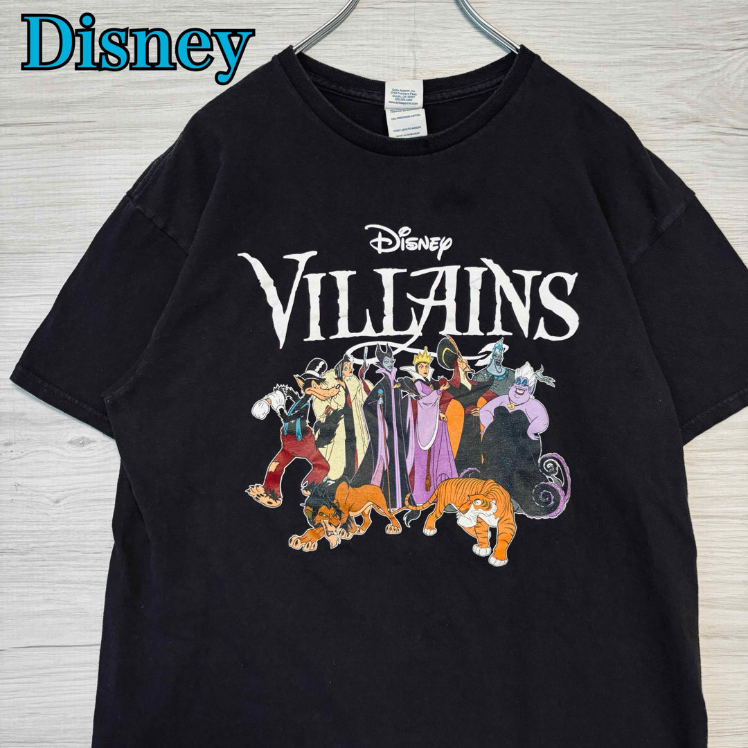 Disney(ディズニー)の【入手困難】ディズニー　ヴィランズ　Tシャツ　Lサイズ　レア　マレフィセント メンズのトップス(Tシャツ/カットソー(半袖/袖なし))の商品写真