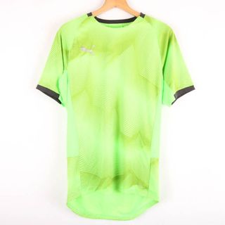 PUMA - プーマ 半袖Tシャツ プラクティスシャツ スポーツウエア メンズ Lサイズ 黄緑 PUMA