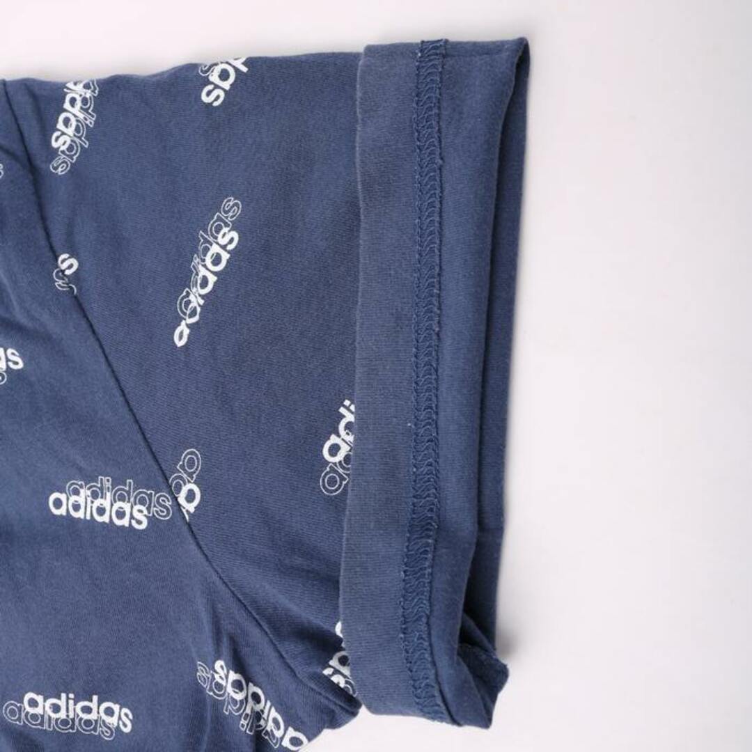 adidas(アディダス)のアディダス 半袖Tシャツ ロゴT コットン スポーツウエア 大きいサイズ メンズ Oサイズ 紺×白 adidas メンズのトップス(Tシャツ/カットソー(半袖/袖なし))の商品写真