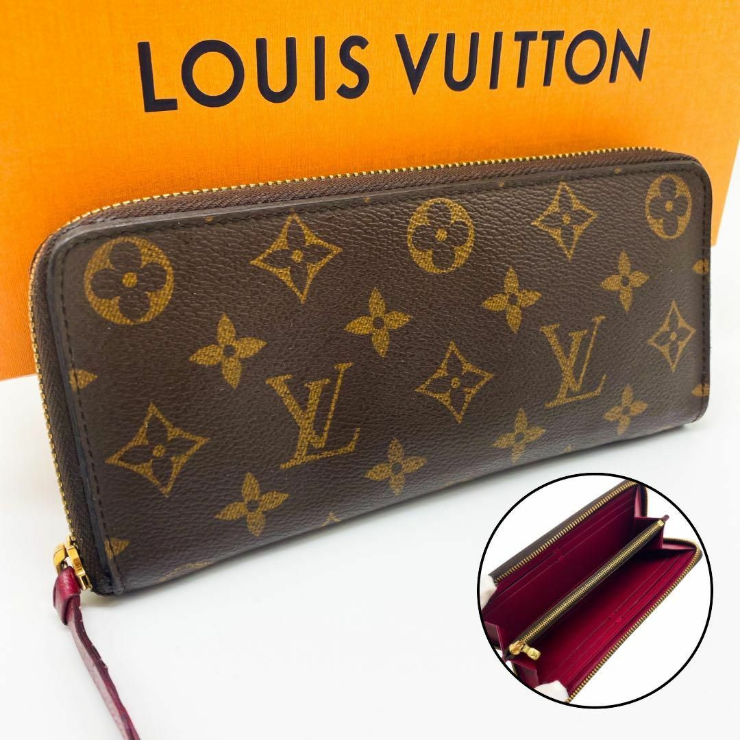 LOUIS VUITTON(ルイヴィトン)の【超極美品】ルイヴィトン モノグラム ジッピーウォレット フューシャ クレマンス レディースのファッション小物(財布)の商品写真