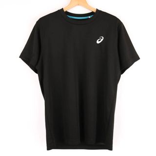 アシックス(asics)のアシックス 半袖Tシャツ ワンポイントロゴ スポーツウエア メンズ Lサイズ ブラック asics(Tシャツ/カットソー(半袖/袖なし))