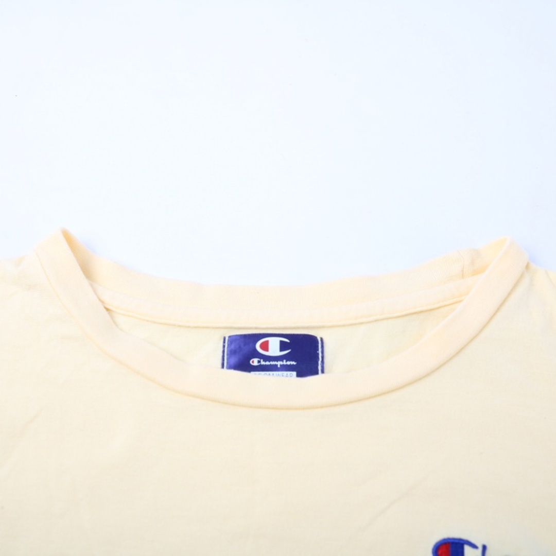 Champion(チャンピオン)のチャンピオン 半袖Tシャツ ロゴT コットン100% スポーツウエア レディース Mサイズ クリーム Champion レディースのトップス(Tシャツ(半袖/袖なし))の商品写真