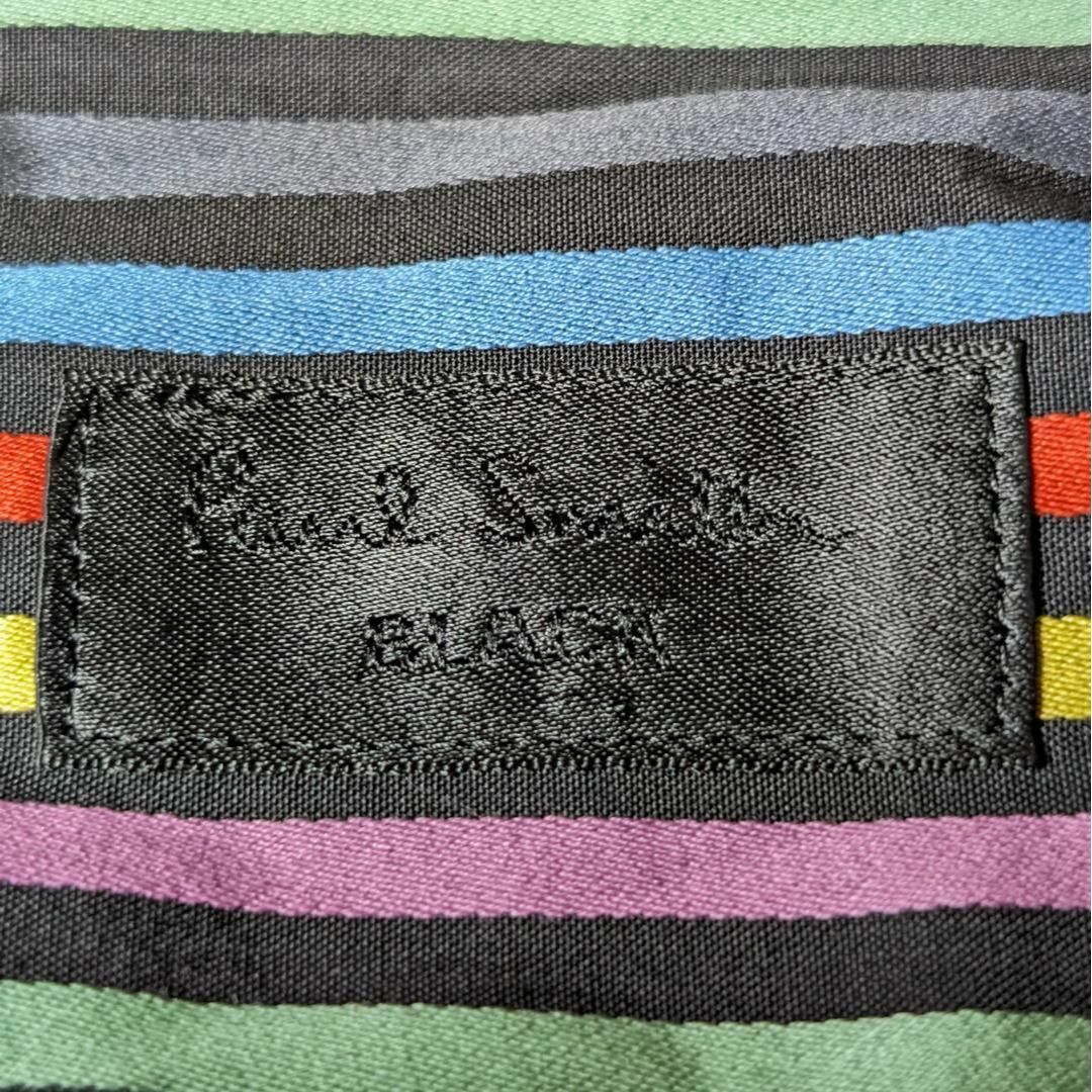 Paul Smith(ポールスミス)の【ポールスミス】シャツ　長袖　42　XL　綿　ストライプ　マルチカラー　黒 レディースのトップス(シャツ/ブラウス(長袖/七分))の商品写真