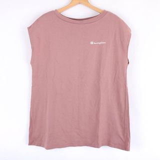 チャンピオン(Champion)のチャンピオン タンクトップ ノースリーブTシャツ コットン スポーツウエア レディース Lサイズ ピンク Champion(タンクトップ)