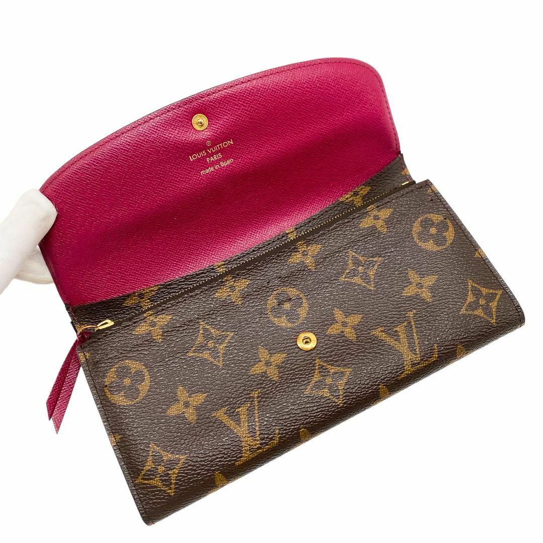 LOUIS VUITTON(ルイヴィトン)の【極美品】ルイヴィトン モノグラム ポルトフォイユ エミリー 長財布 レディースのファッション小物(財布)の商品写真