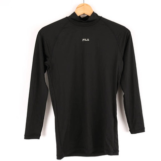 フィラ(FILA)のフィラ 長袖Tシャツ ハイネック ストレッチ スポーツインナー レディース Mサイズ ブラック FILA(Tシャツ(長袖/七分))