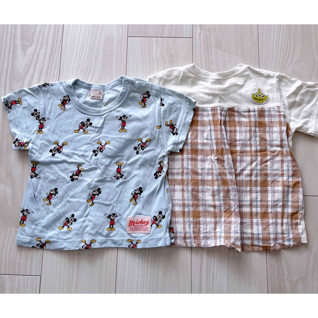 petit main(プティマイン)の【petite main&BREEZE】90cm 男の子Tシャツ 5枚セット キッズ/ベビー/マタニティのキッズ服男の子用(90cm~)(Tシャツ/カットソー)の商品写真