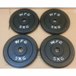 ワイルドフィット WILD FIT ダンベル プレート 5kg 4枚 20kg(トレーニング用品)