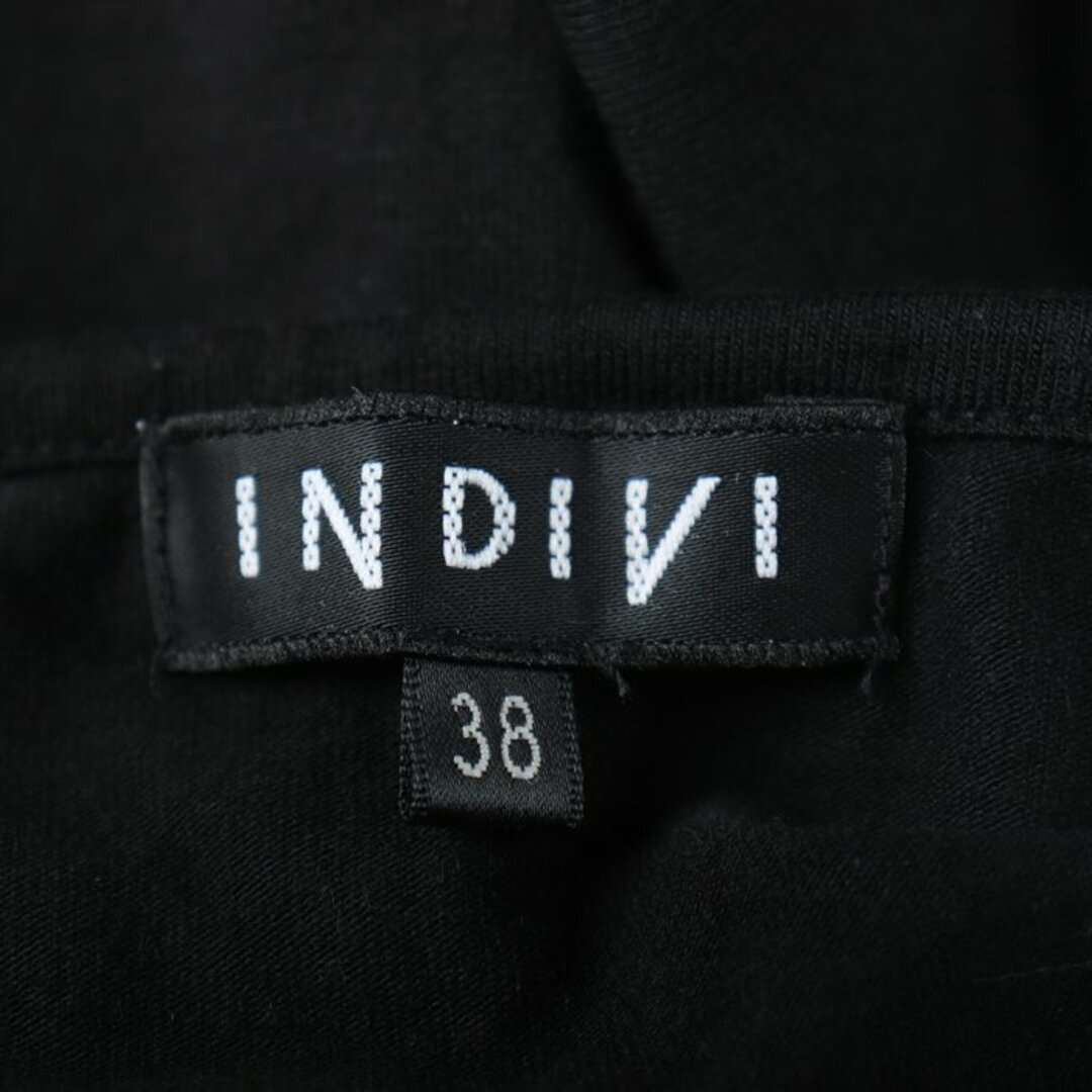 INDIVI(インディヴィ)のインディヴィ ワンピース 長袖Tシャツ ワールド レディース 38サイズ ブラック INDIVI レディースのワンピース(その他)の商品写真