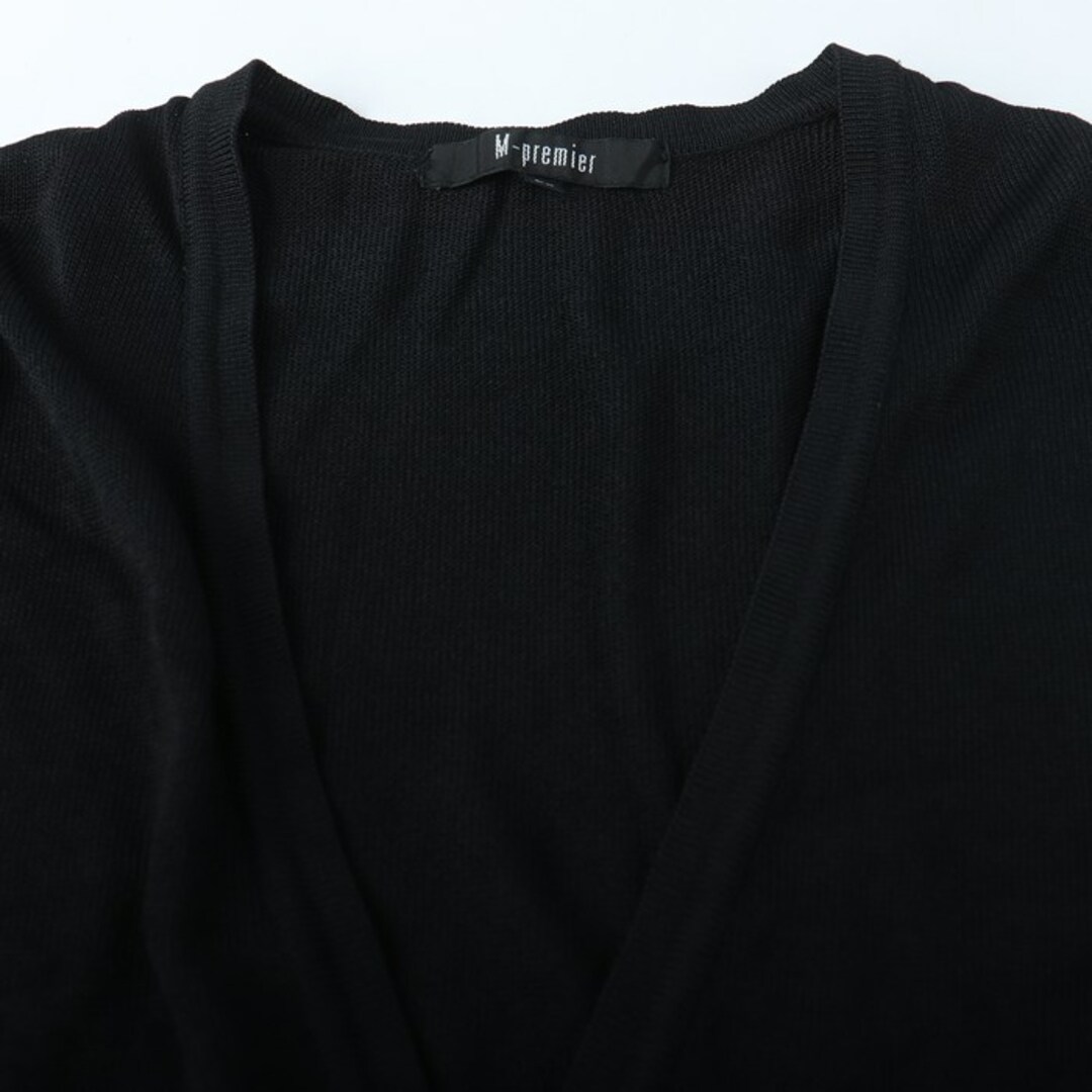M-premier(エムプルミエ)のエムプルミエ ニット セーター 長袖 トップス カットソー レディース 38サイズ ブラック M-premier レディースのトップス(ニット/セーター)の商品写真