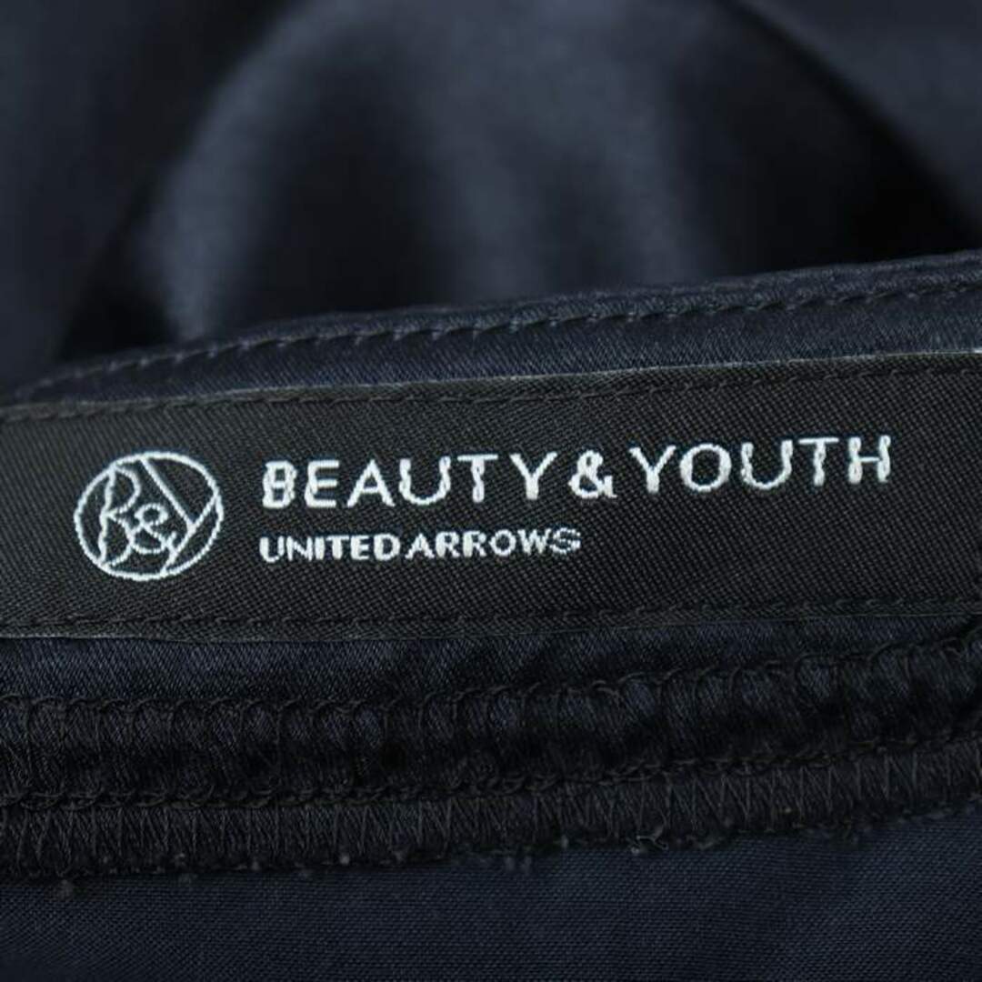 BEAUTY&YOUTH UNITED ARROWS(ビューティアンドユースユナイテッドアローズ)のビューティアンドユースユナイテッドアローズ ワンピース 半袖 シルク混 レディース Sサイズ ネイビー BEAUTY&YOUTH UNITED ARROWS レディースのワンピース(その他)の商品写真