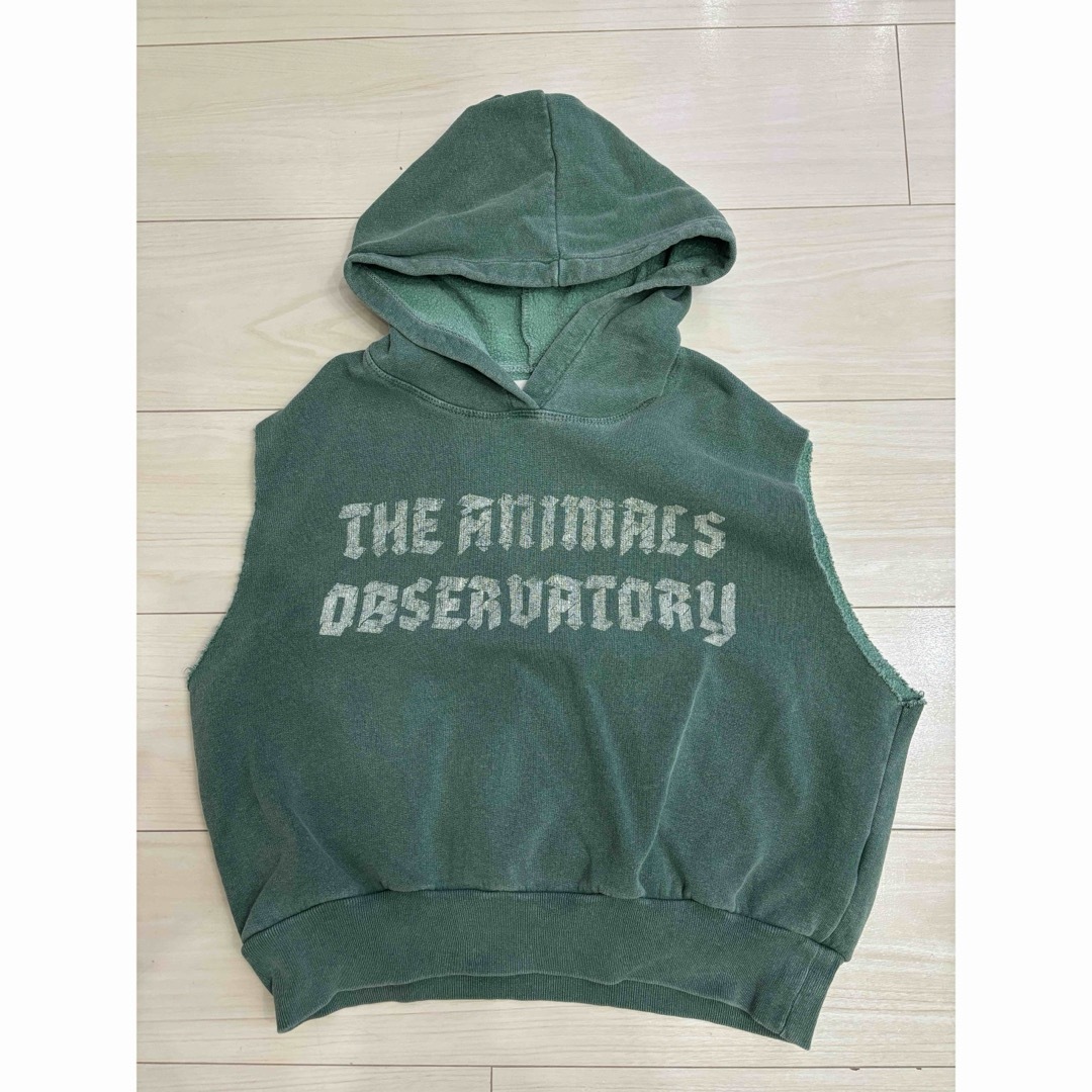 BOBO CHOSES(ボボショーズ)のTHE ANIMALS OBSERVATORY フーディベスト　6y キッズ/ベビー/マタニティのキッズ服男の子用(90cm~)(Tシャツ/カットソー)の商品写真