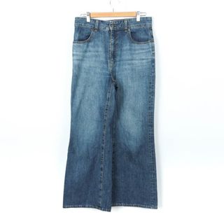 ユニクロ(UNIQLO)のユニクロ デニムパンツ ワイド ストレート UNIQLO JEANS レディース 28(71cm)サイズ ブルー UNIQLO(デニム/ジーンズ)