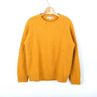 ユニクロ(UNIQLO)のユニクロ ニット セーター ウール混 INES DE LA FRESSANGE レディース XLサイズ イエロー UNIQLO(ニット/セーター)