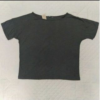 ムジルシリョウヒン(MUJI (無印良品))の無印良品 MUJI 重ねて着る ショート Tシャツ M 婦人 グレー 未使用(Tシャツ(半袖/袖なし))