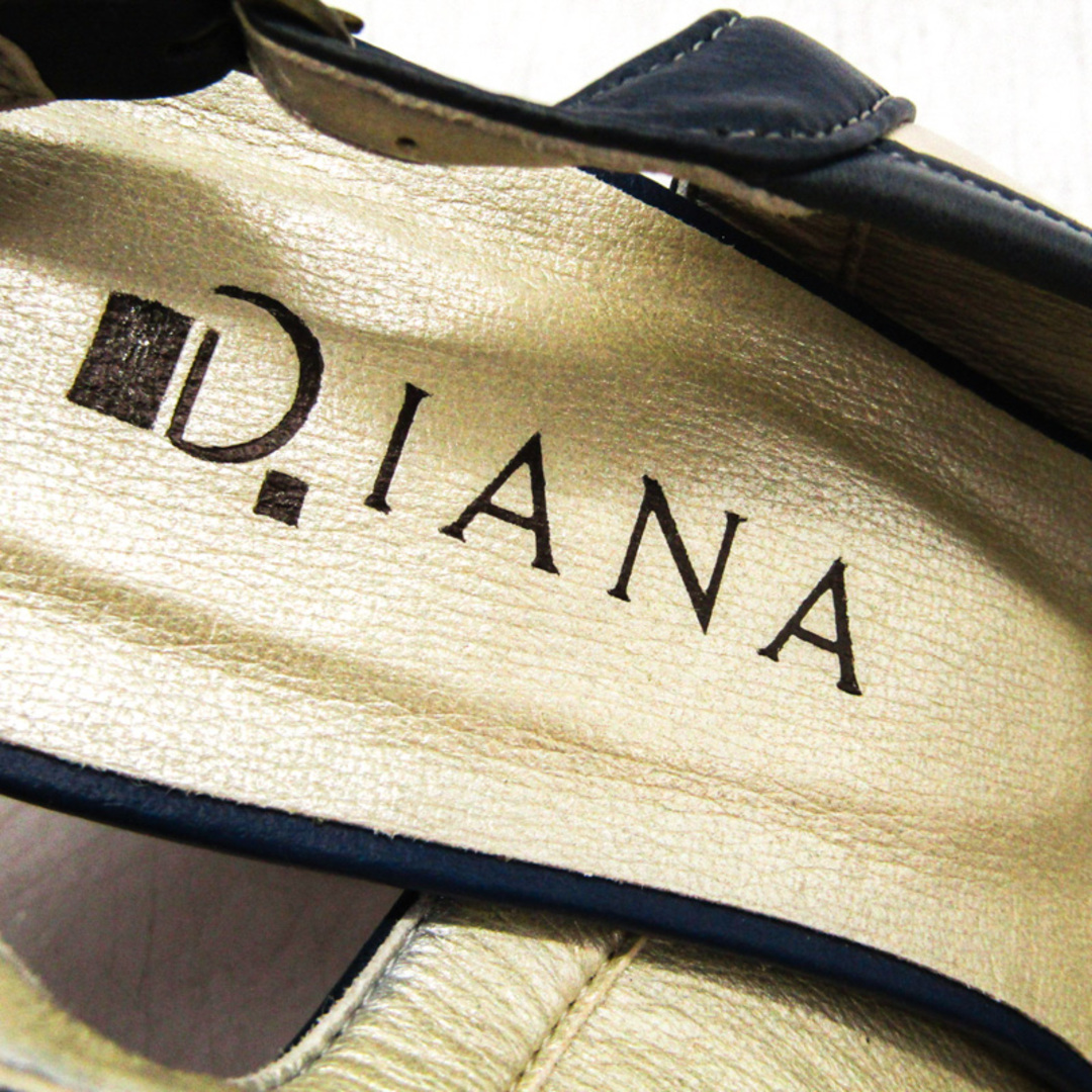 DIANA(ダイアナ)のダイアナ サンダル 本革 レザー ブランド 靴 シューズ 日本製 白 レディース 23.5サイズ オフホワイト DIANA レディースの靴/シューズ(サンダル)の商品写真