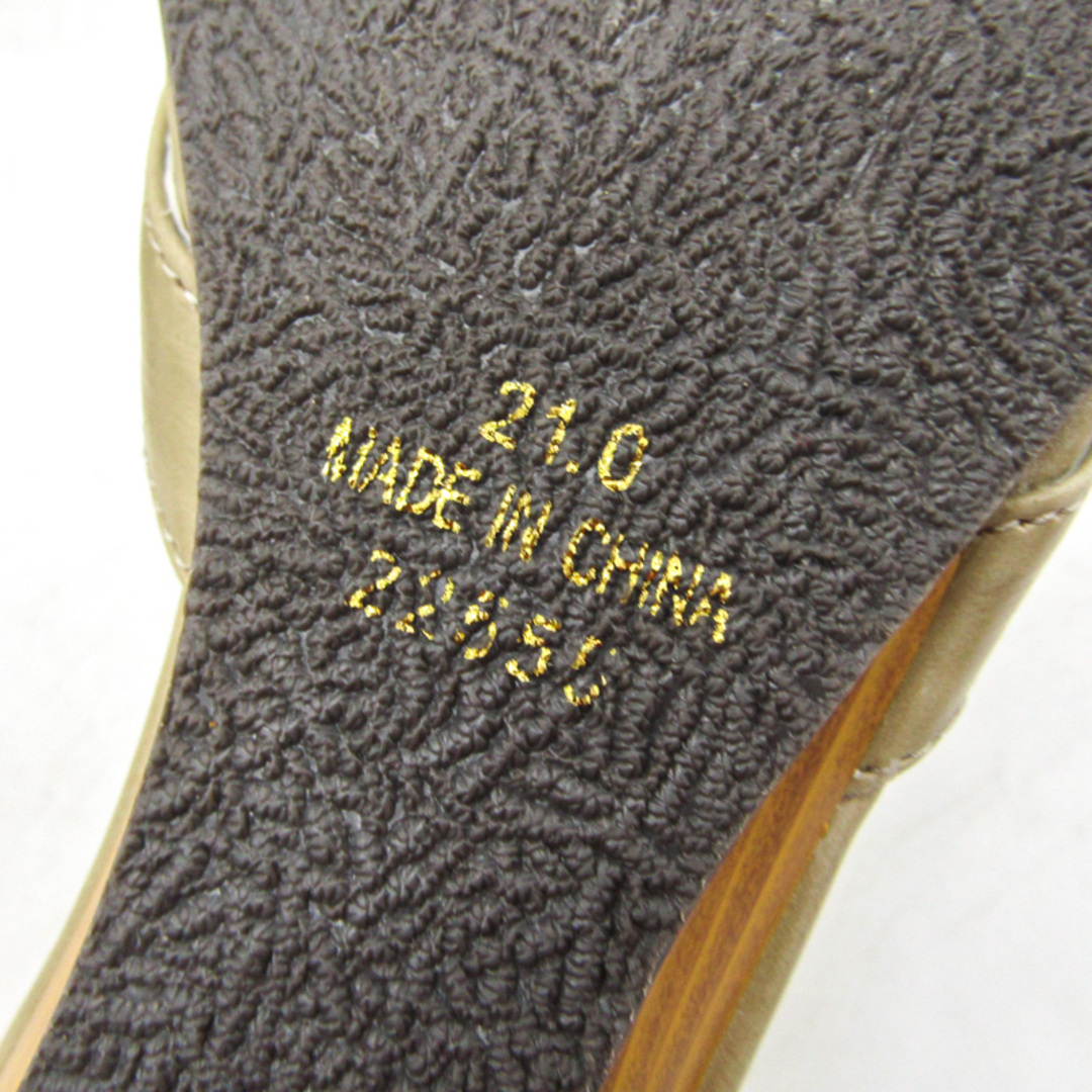 メヌエ サンダル フラットシューズ 靴 シューズ レディース 21サイズ ベージュ Menue レディースの靴/シューズ(サンダル)の商品写真