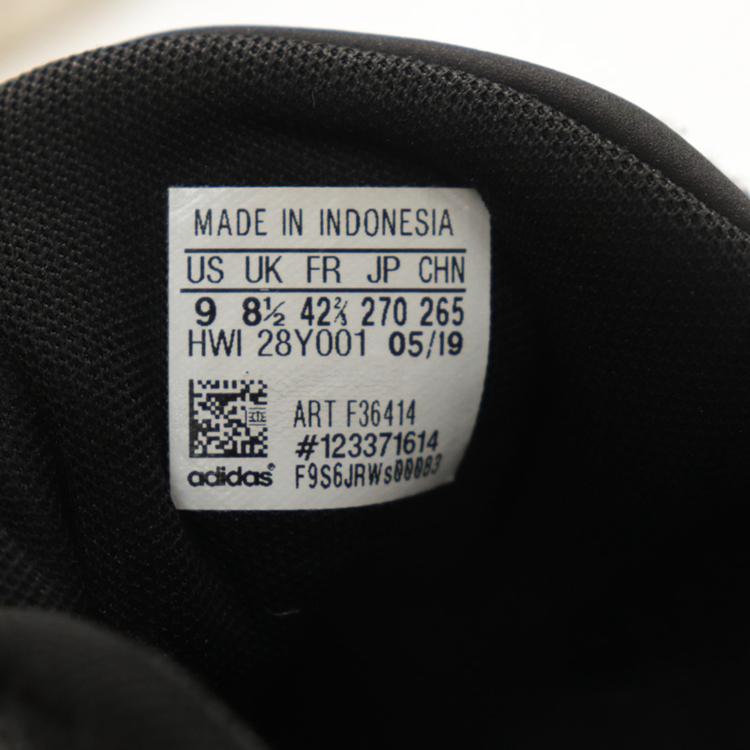 adidas(アディダス)のアディダス スニーカー ローカット F36414 グランドコートSUEM 靴 シューズ 黒 メンズ 27サイズ ブラック adidas メンズの靴/シューズ(スニーカー)の商品写真