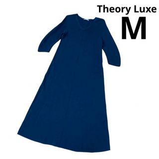 セオリーリュクス(Theory luxe)のセオリーリュクス　ワンピース　ロング　ネイビー　綿(ロングワンピース/マキシワンピース)