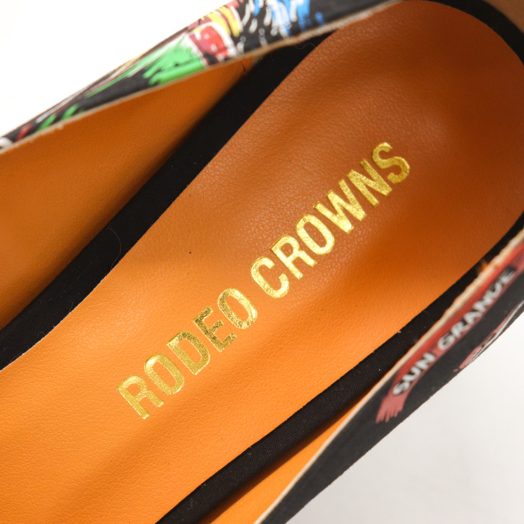 RODEO CROWNS(ロデオクラウンズ)のロデオクラウンズ パンプス ラウンドトゥ ハイヒール ブランド 靴 シューズ 黒 レディース Mサイズ ブラック Rodeo Crowns レディースの靴/シューズ(ハイヒール/パンプス)の商品写真