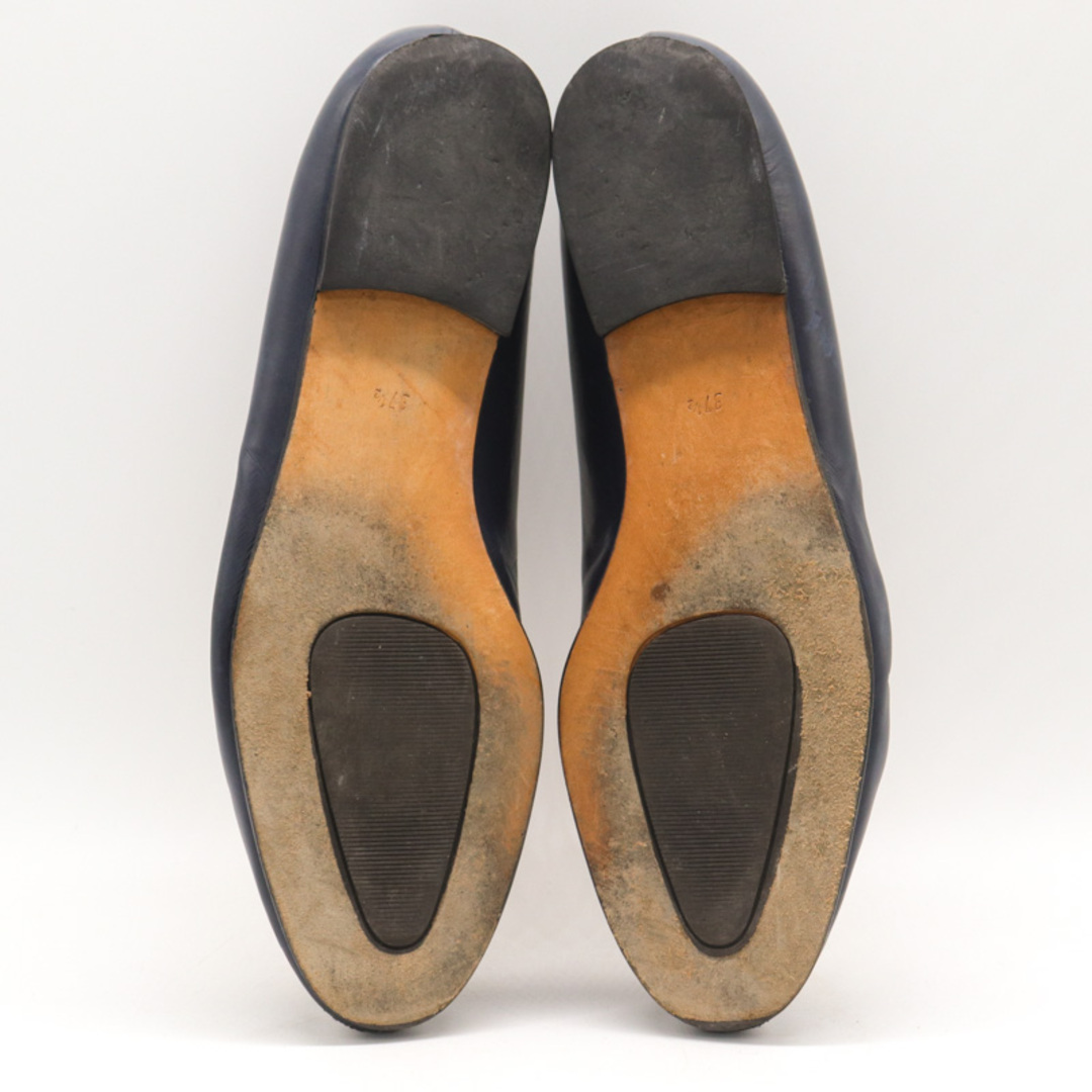 シューギャラリーオオタ ローファー フラットシューズ ブランド 靴 シューズ レディース 37.5サイズ ネイビー SHOE GALLERY OTA レディースの靴/シューズ(ローファー/革靴)の商品写真