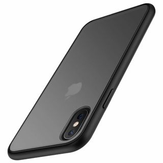 【色:ブラック】TENDLIN iPhone Xs Max 用ケース 半透明 マ