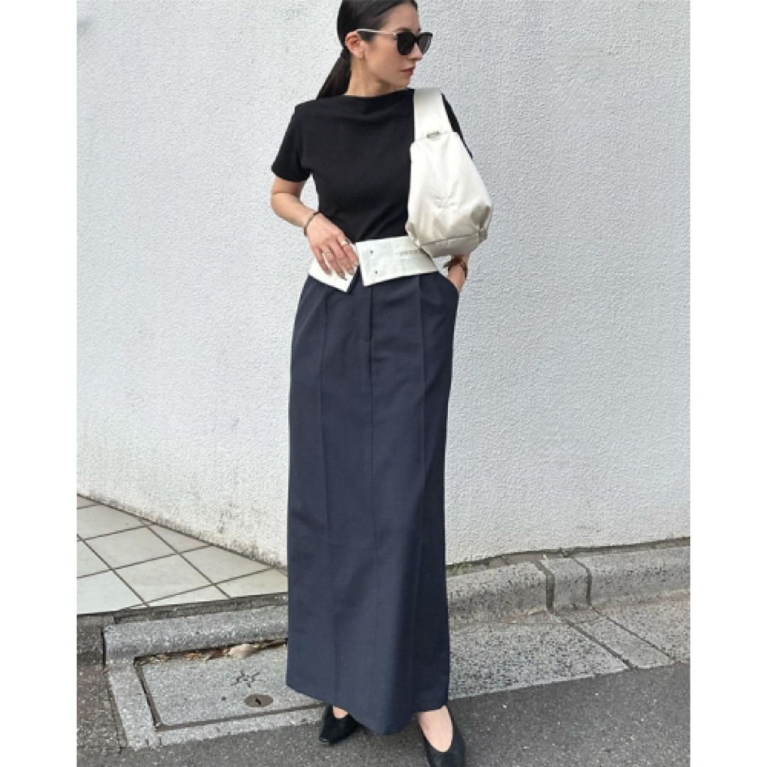 CLANE(クラネ)のクラネ正規品！新品紙タグ付き★2WAY FOLD MARVELT SKIRT レディースのスカート(ロングスカート)の商品写真