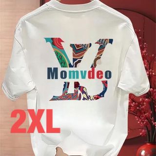 Tシャツ　2XL 綿(Tシャツ/カットソー(半袖/袖なし))