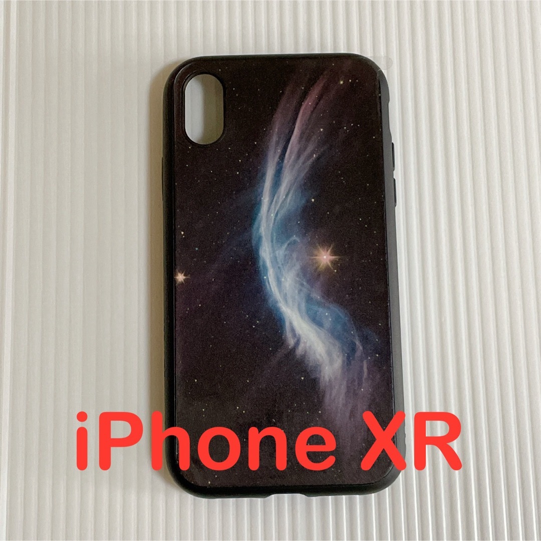 iPhone XR カラフル ギャラクシーホール デザイン ケース ブラック スマホ/家電/カメラのスマホアクセサリー(iPhoneケース)の商品写真