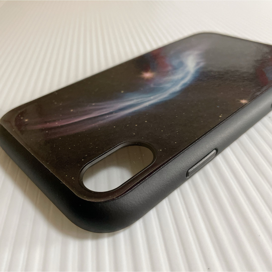 iPhone XR カラフル ギャラクシーホール デザイン ケース ブラック スマホ/家電/カメラのスマホアクセサリー(iPhoneケース)の商品写真