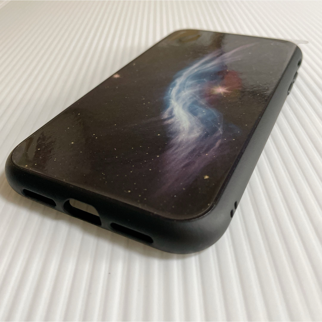 iPhone XR カラフル ギャラクシーホール デザイン ケース ブラック スマホ/家電/カメラのスマホアクセサリー(iPhoneケース)の商品写真