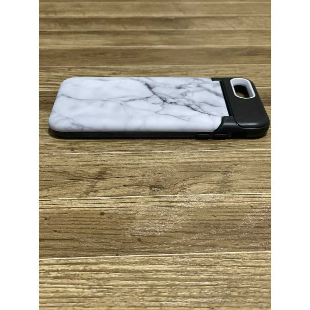 iPhone7Plus/8Plus 超便利? 大理石風 ミラー付き スマホ/家電/カメラのスマホアクセサリー(iPhoneケース)の商品写真