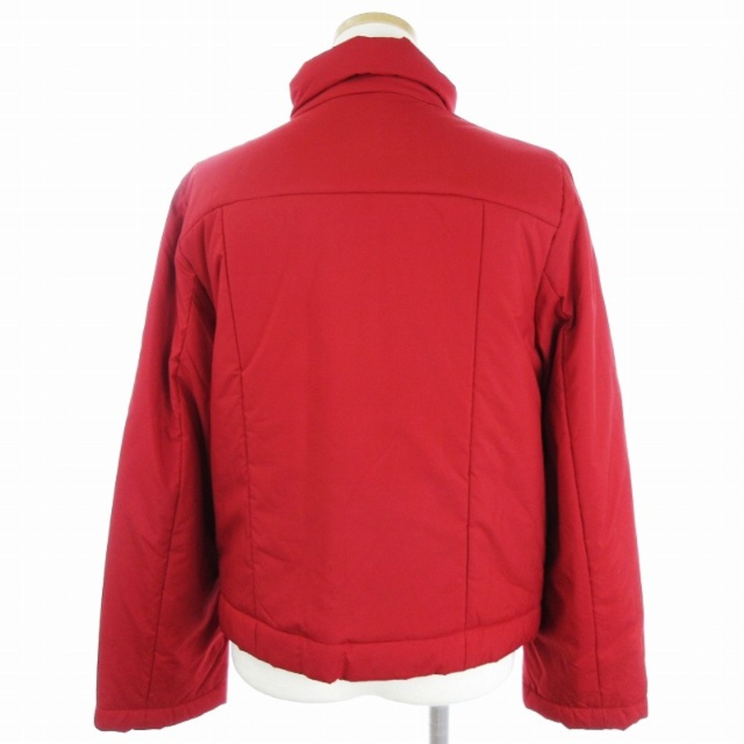 ユキトリイ ブルゾン 中綿ジャケット ジップアップ レッド 赤 40 L位 レディースのジャケット/アウター(ブルゾン)の商品写真