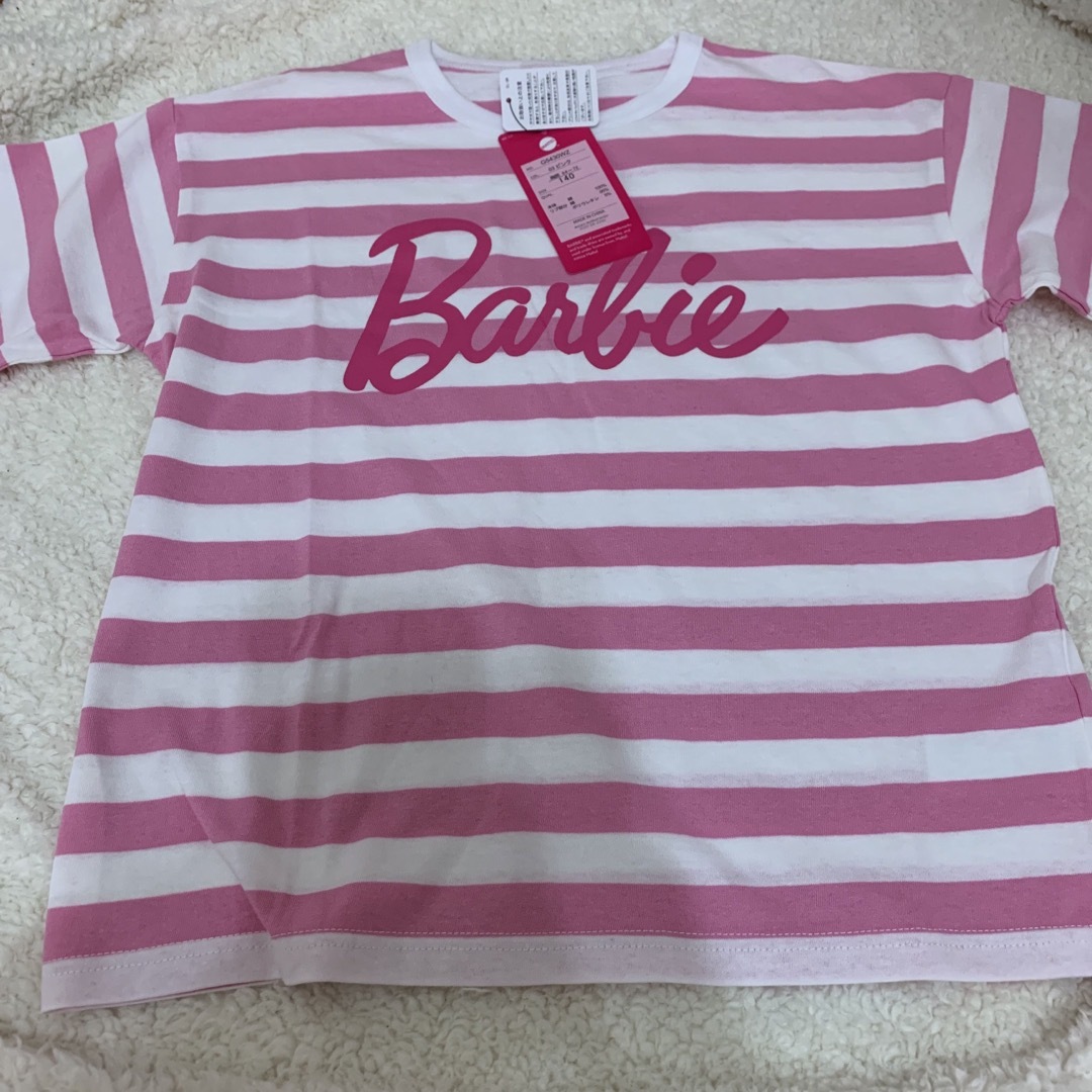 Barbie バースデー　半袖Tシャツ　140 キッズ/ベビー/マタニティのキッズ服女の子用(90cm~)(Tシャツ/カットソー)の商品写真