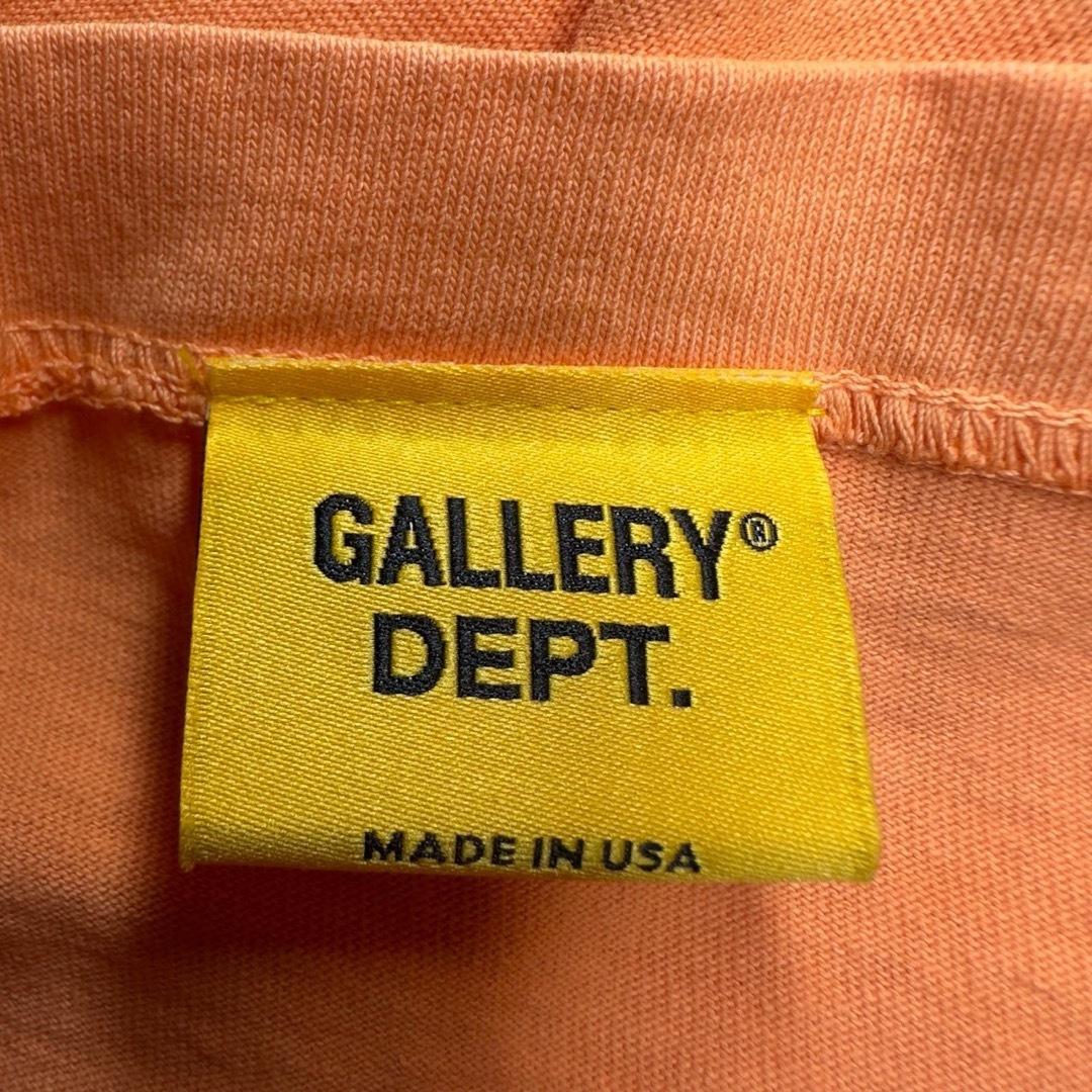 ギャラリーデプト ロゴプリント ロングスリーブ Tシャツ M オレンジ メンズのトップス(Tシャツ/カットソー(七分/長袖))の商品写真