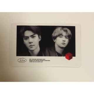 EXO チャニョル セフン 透明 フォトカード　①(アイドルグッズ)