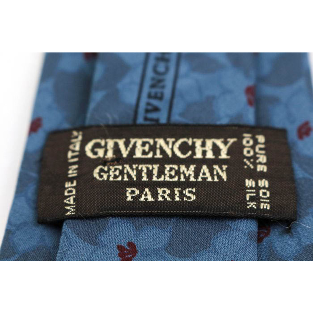 GIVENCHY(ジバンシィ)のジバンシィ ブランド ネクタイ 総柄 花柄 リーフ柄 シルク イタリア製 PO  メンズ ネイビー GIVENCHY メンズのファッション小物(ネクタイ)の商品写真