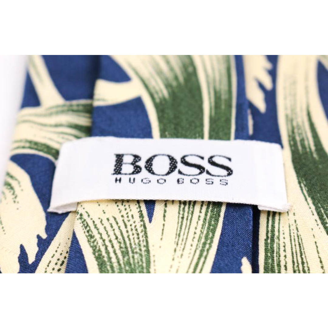 HUGO BOSS(ヒューゴボス)のヒューゴボス ブランド ネクタイ 総柄 パネル柄 シルク イタリア製 PO  メンズ ネイビー HUGO BOSS メンズのファッション小物(ネクタイ)の商品写真