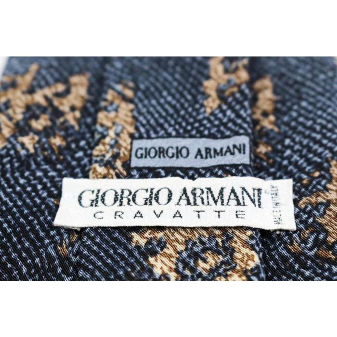 Giorgio Armani(ジョルジオアルマーニ)のジョルジオアルマーニ ブランド ネクタイ パネル柄 幾何学模様 シルク イタリア製 PO  メンズ ネイビー GIORGIO ARMANI メンズのファッション小物(ネクタイ)の商品写真