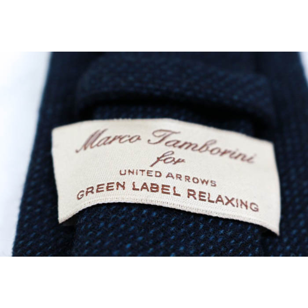 UNITED ARROWS green label relaxing(ユナイテッドアローズグリーンレーベルリラクシング)のグリーンレーベルリラクシング ブランド ネクタイ アローズ 無地 ウール 伊製 PO  メンズ ネイビー green label relaxing メンズのファッション小物(ネクタイ)の商品写真