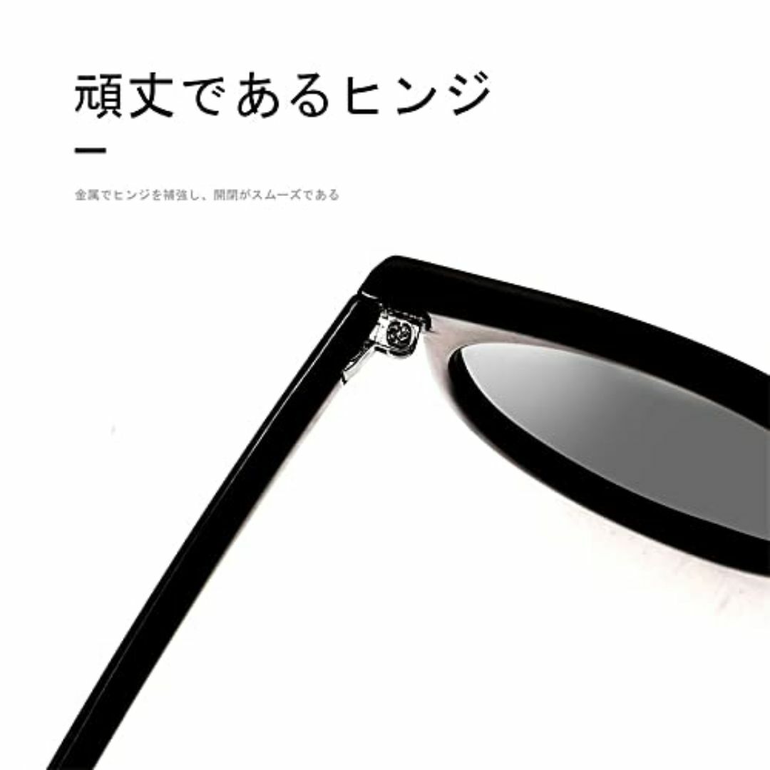 【色: ブラック·イエロー】[FEISEDY] 偏光サングラス メンズ UV40 メンズのファッション小物(その他)の商品写真