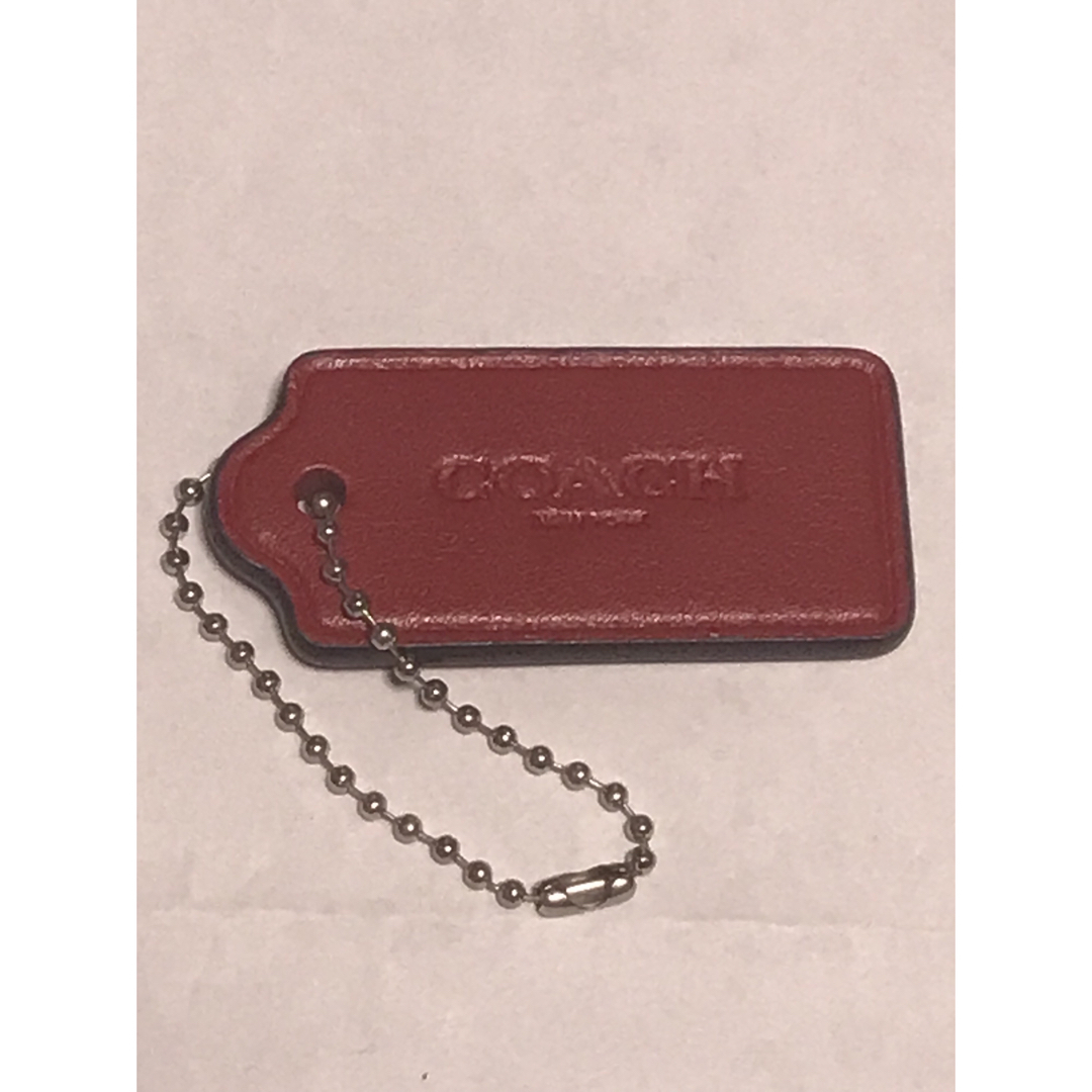 COACH(コーチ)のコーチCOACH☆バッグチャーム☆赤の革製 レディースのファッション小物(キーホルダー)の商品写真