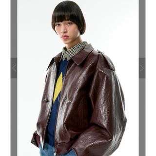 Balenciaga - 【ESC STUDIO】buckle leather jacket