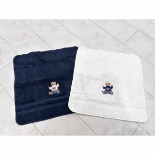 ポロラルフローレン(POLO RALPH LAUREN)の【新品未使用】ラルフローレン ポロ ベア タオル (ネイビー×ホワイト) セット(タオル)