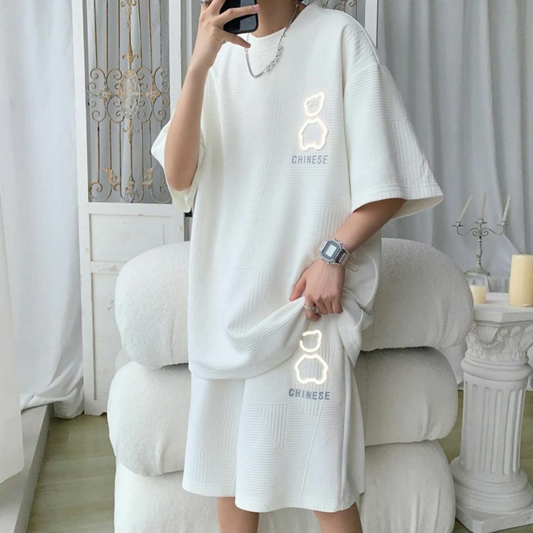 [FJLTDCP] tシャツ メンズ 上下 セット 夏服 半袖 上下2点セット  メンズのファッション小物(その他)の商品写真