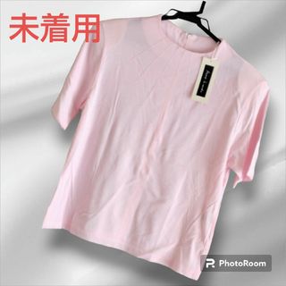 ピンク　カットソー　Ｔシャツ(カットソー(半袖/袖なし))