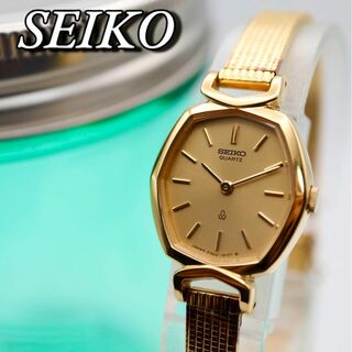 セイコー(SEIKO)の美品 SEIKO ヴィンテージ オクタゴン ゴールド レディース腕時計 770(腕時計)