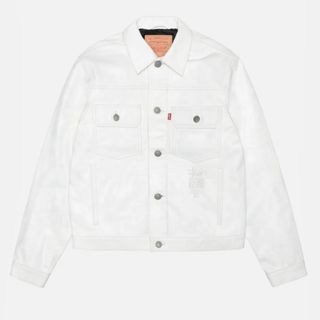 ステューシー(STUSSY)の新品LEVI'S×stussy LATHER TRACKER正規品 送料無料(レザージャケット)