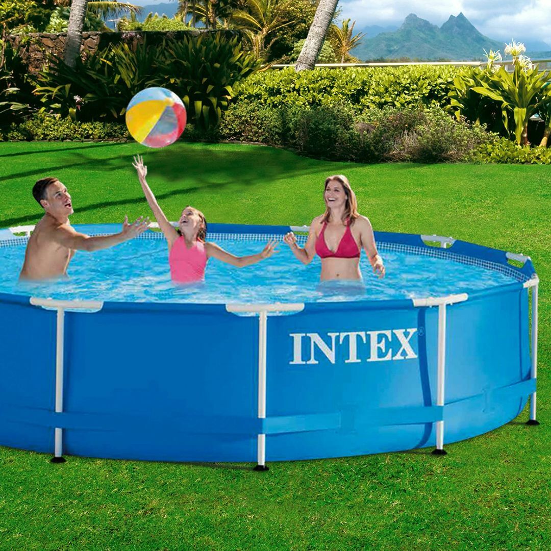 Intex [インテックス] メタルフレームプール 366x76cm 28210 キッズ/ベビー/マタニティのキッズ/ベビー/マタニティ その他(その他)の商品写真