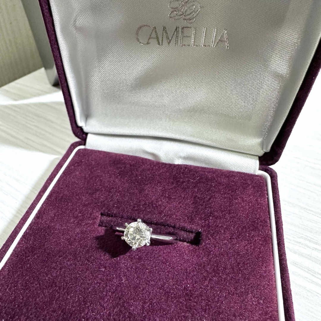 ジュエリーマキ(ジュエリーマキ)の【美品】CAMELLIA 大粒1カラットアップ プラチナダイヤモンドリング レディースのアクセサリー(リング(指輪))の商品写真